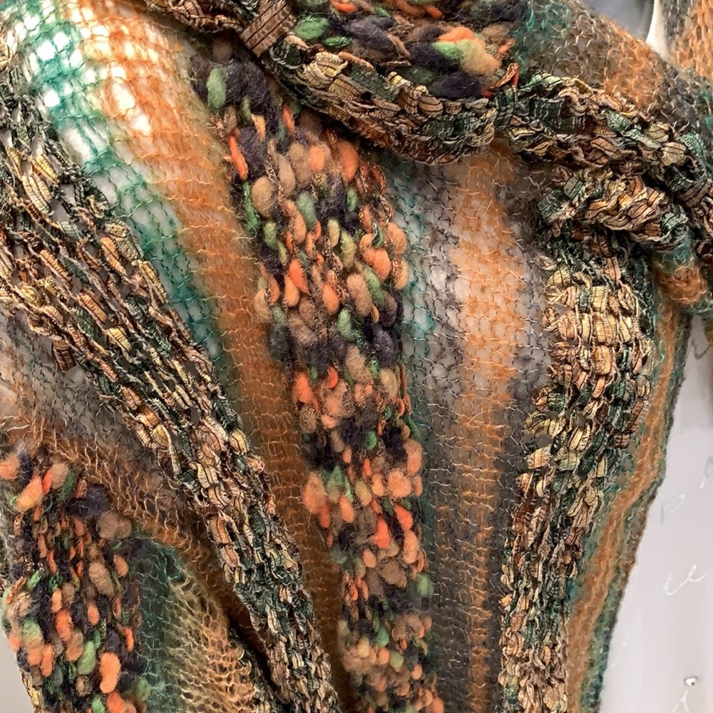 KNITTED BY ME🌺OOAK🌺Handmade Cardigan with Hat - Picture 13 of 17